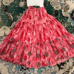 Studio Vibrant Red Maxi Skirt